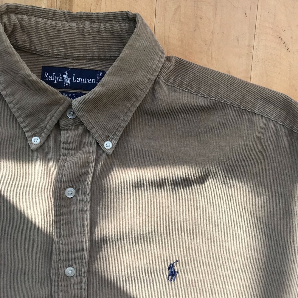 Vintage Polo Ralph Lauren Beige corduroy shirt